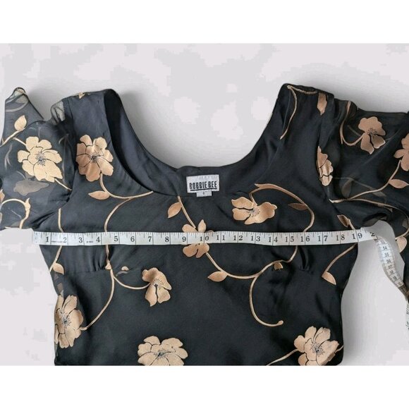 Vintage 90s Y2K Silk Midi Dress 6 Whimsigoth Fairy Grunge Flare Bias Babydoll - Picture 6 of 10